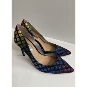 INC International Concepts Kenjay Rainbow Rhinestone D’Orsay Pumps Sz 8